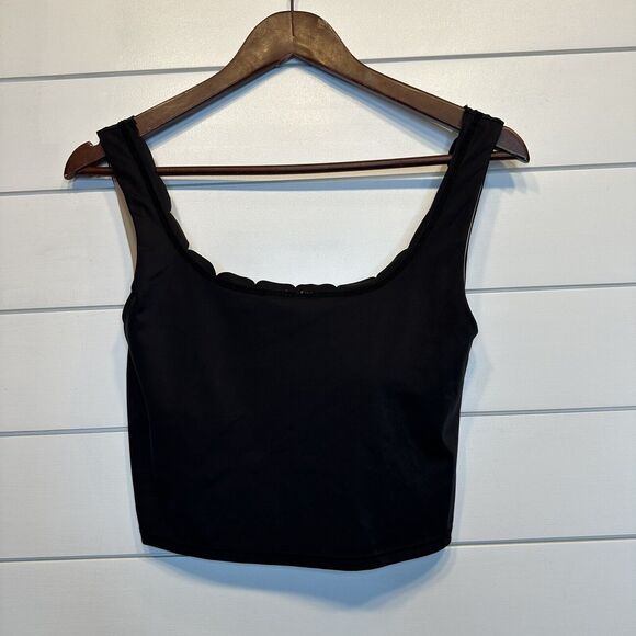 Kortni Jeane Swimsuit Small Medium Pink Black White Cut Out Flower Skirt Top - Picture 3 of 16